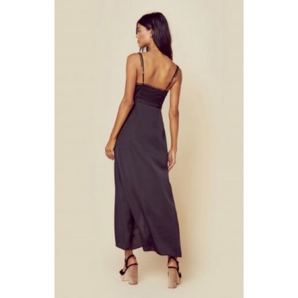 For love and lemons Isabella black slip dress S - Picture 5 of 9